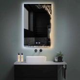 LED Spiegel Vertikal | Touch-Schalter | Anti-Beschlag-Funktion | Einstellbare Farbtemperatur - Reyze Seria Good Vibes Model 8